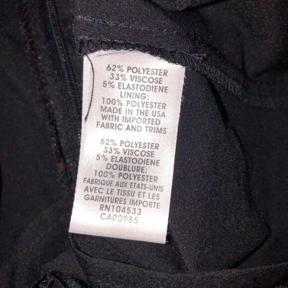 Nanette Lepore Top Womens Size 0 Black Red Lace Crochet Zipper Back Made In USA - Picture 12 of 12